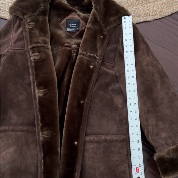 Brown Suede Fur-Lined Jacket - Picture 8 of 8